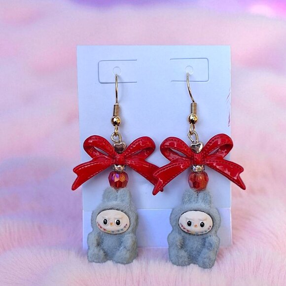 Handmade Mini Labubu Earrings - Picture 12 of 17